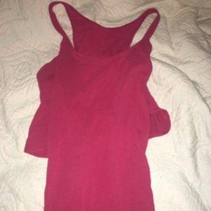 Pink Lululemon Wrap Crossback Tank